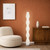 Levice Wavy Textured White Ridges Floor Lamp-1