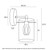 Franceville Gold LED Wall Light - Amber Glass-5