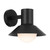 Vendrell IP44 Flared Shade Minimalist Wall Light - Black
