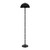 Wavre Twisted Stem Dome Floor Lamp - Gloss Black-2