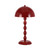 Wavre Twisted Stem Dome Table Lamp - Gloss Red-2