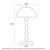 Wavre Twisted Stem Dome Table Lamp - Gloss Taupe-4