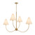 Hefei 4 Light Antique Gold Branching Chandelier-1