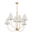 Hefei 6 Light Antique Gold Branching Chandelier-2