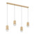 Rocklin 4 Light 3CCT LED Stone Cluster Bar Pendant - Travertine-3