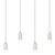 Rocklin 4 Light 3CCT LED Stone Cluster Bar Pendant - White