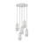 Rocklin 5 Light 3CCT LED Stone Cluster Pendant - White-2
