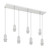 Rocklin 7 Light 3CCT LED Stone Cluster Bar Pendant - White-2