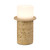 Rocklin Travertine Cast Stone Mini LED Table Lamp