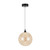 Tyrania Round Glass Black LED Pendant Light - Champagne-1