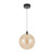 Tyrania Round Glass Black LED Pendant Light - Champagne-2