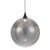Tyrania Round Glass Black LED Pendant Light - Smoke
