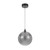 Tyrania Round Glass Black LED Pendant Light - Smoke-2