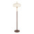 Alberta Fluted Resin Shade Mid-Century Floor Lamp - White