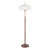 Alberta Fluted Resin Shade Mid-Century Floor Lamp - White-2
