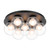 Marcy 7 Light Double Glass Ceiling Light - Matt Black
