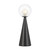 Marcy Double Glass Cone Base Table Lamp - Matt Black