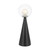 Marcy Double Glass Cone Base Table Lamp - Matt Black-2