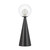 Marcy Double Glass Cone Base Table Lamp - Matt Black-3