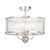 Illiniza 4 Light Textured Glass Pendant Chandelier - Nickel-2