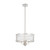Illiniza 4 Light Textured Glass Pendant Chandelier - Nickel-3