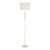 Acapulco Modern Ivory Shade Floor Lamp - Glossy Beige-1