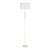 Acapulco Modern Ivory Shade Floor Lamp - Glossy Beige-2