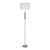 Acapulco Modern Ivory Shade Floor Lamp - Matt Gold-2