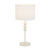Acapulco Modern Ivory Shade Table Lamp - Glossy Beige-2