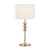 Acapulco Modern Ivory Shade Table Lamp - Matt Gold