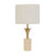 Esparza Beige Travertine Table Lamp - Beige Shade-2