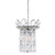 Lyskovo 3 Light Faceted Drum Crystal Pendant - Chrome