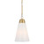 Abshir Opal Glass Cone Pendant Light - Antique Gold-1