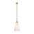 Abshir Opal Glass Cone Pendant Light - Antique Gold-4