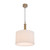 Acapulco Modern Ivory Shade Drum Pendant - Matt Gold-5