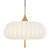 Alberta Fluted Resin Shade Mid-Century Pendant Light - White