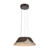Dasha Decorative Glass 3CCT LED Pendant Light - Bronze-6