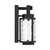 Maniava IP44 Textured Glass Wall Light - Black-7