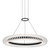 Markova Dimmable 3CCT LED Halo Pendant - Black