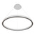 Porsa White Ring 3CCT LED Dimmable Pendant Light-3