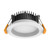 Pam IP54 Dimmable Recessed Face 3CCT LED Downlight - White