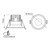 Howl 10W IP54 3CCT COB LED Downlight - White & Gold-3
