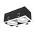 Lux White Trim Double Head IP54 3CCT LED Shop Downlight