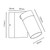 Juju IP65 Adjustable Solo Spot Wall Light - Black-1