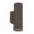 Glo IP65 Cylinder Concrete Up and Down Wall Light - Black