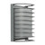 Shia IP44 Grille Metal Wall Light - Silver