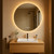 Eclipse Round LED Wall Mirror with Bluetooth Speaker-4