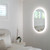 Nexus Oval LED Wall Mirror with Bluetooth Speaker-1