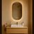 Nexus Oval LED Wall Mirror with Bluetooth Speaker-3