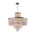 Anya Asfour Crystal Tiered Chandelier - Brass-3